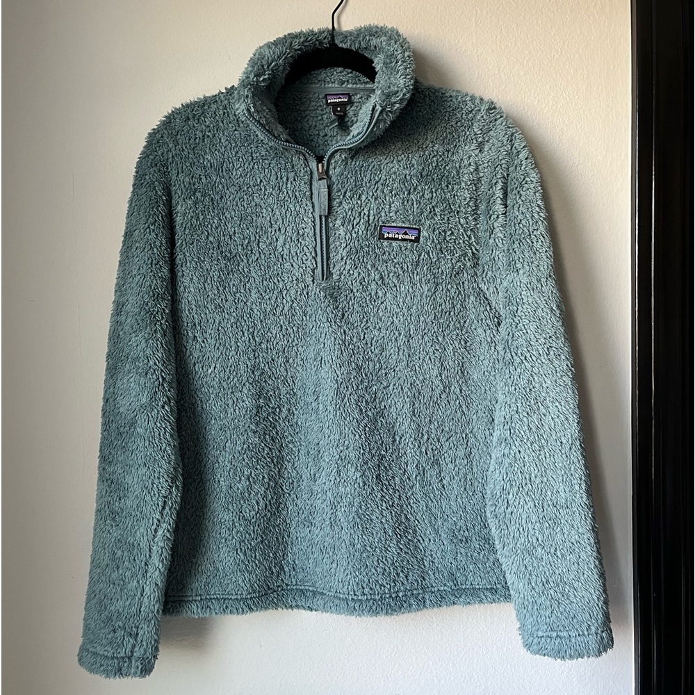 Patagonia medium light blue fleece quarter zip jacket - Picture 2 of 9